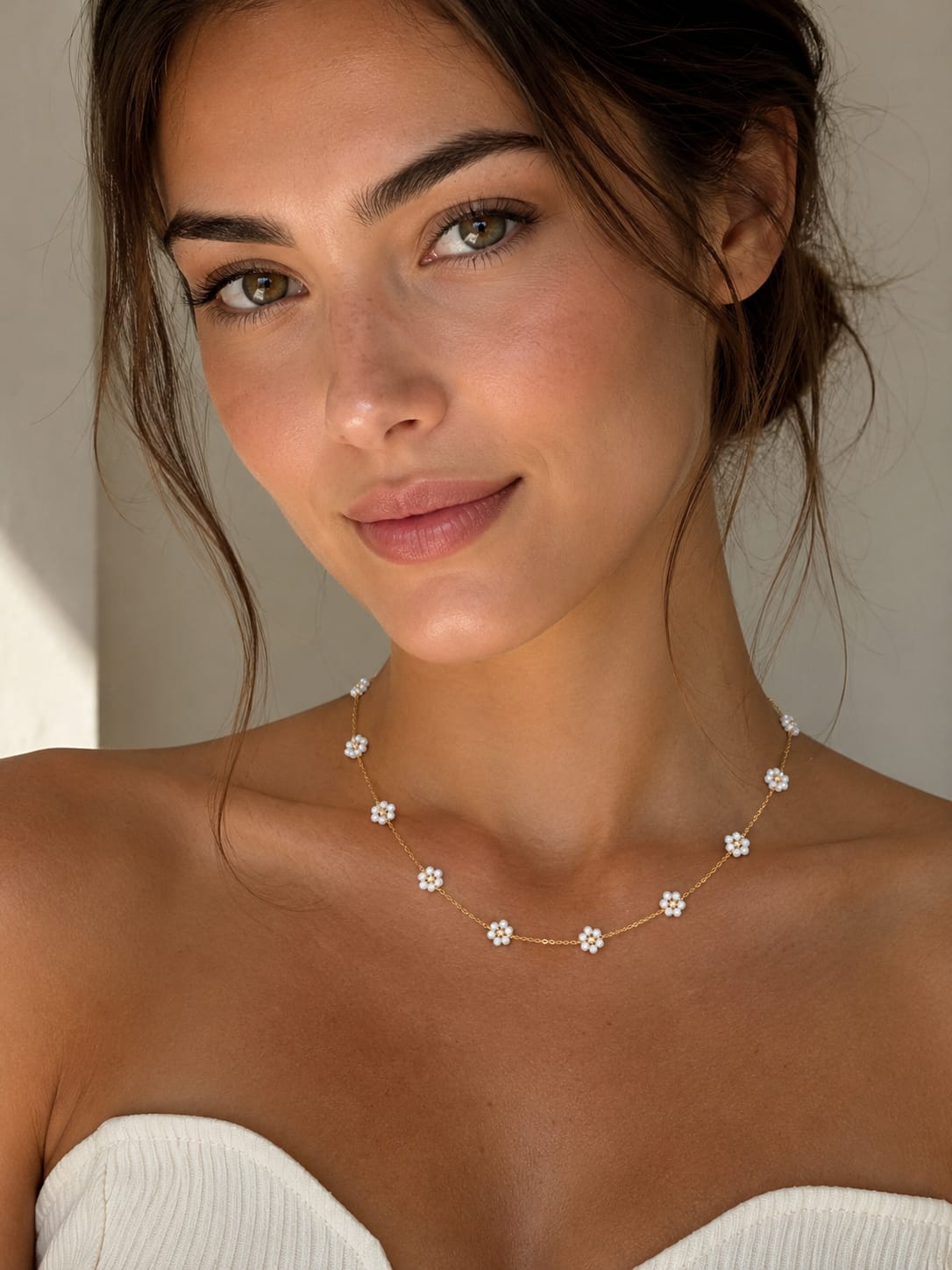 Pearl Flower Necklace