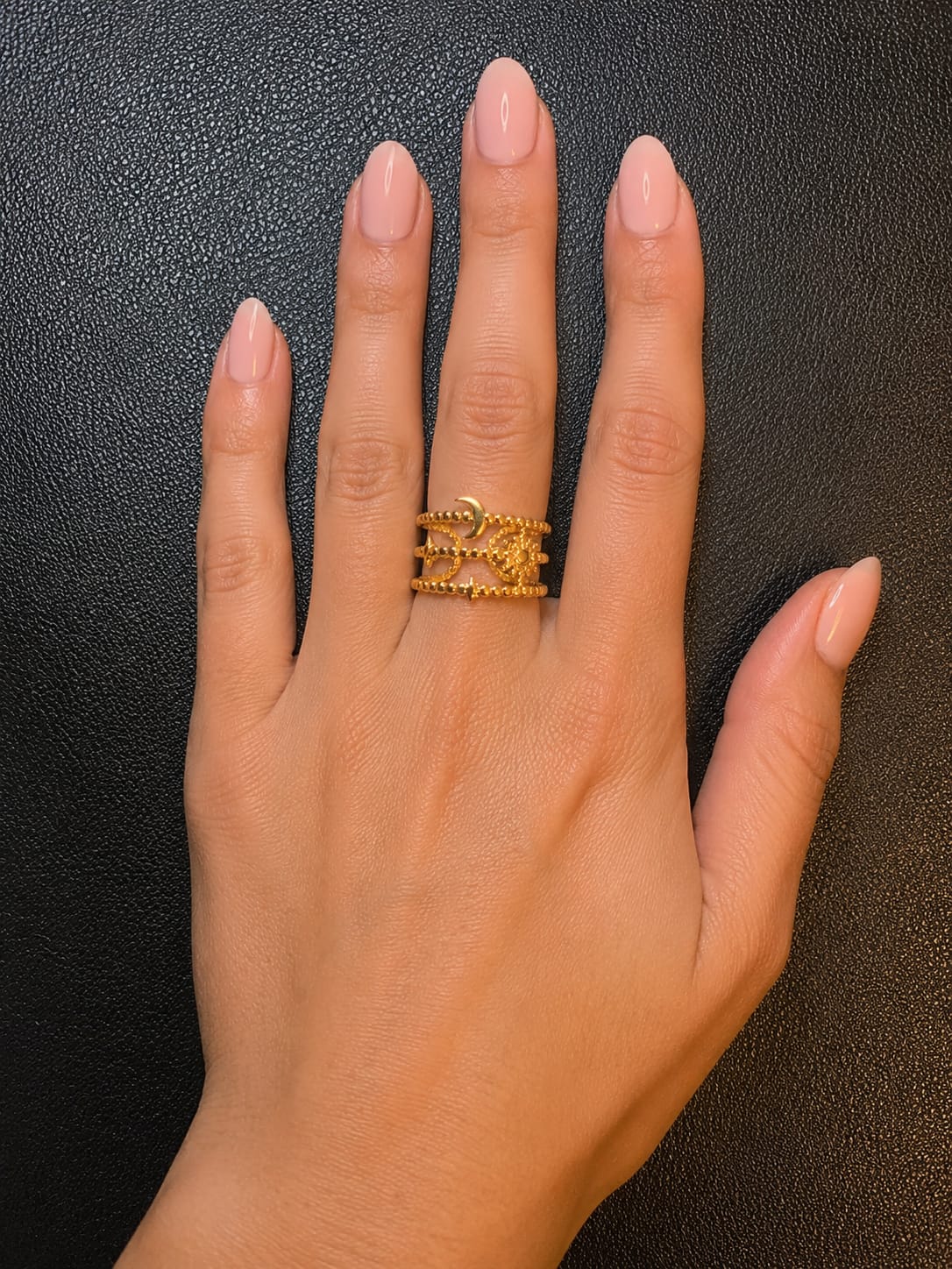 Celestial Beaded Ring Set