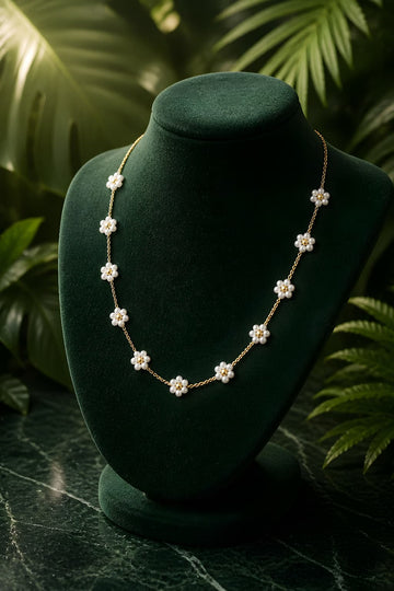 Pearl Flower Necklace