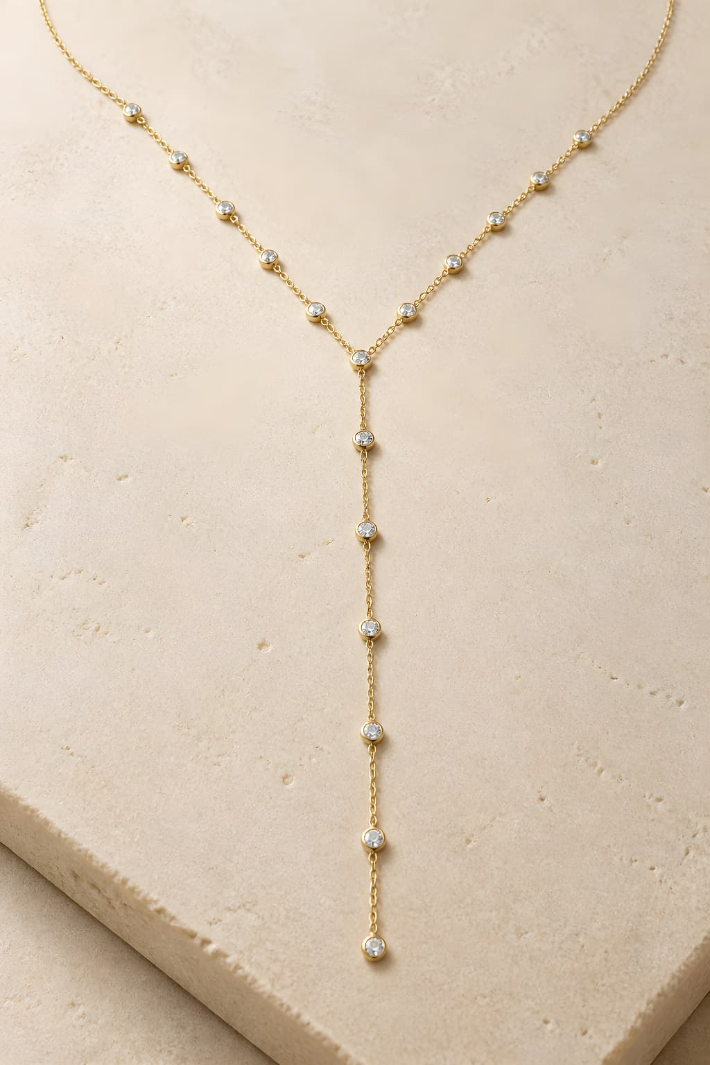 Crystal Lariat Necklace