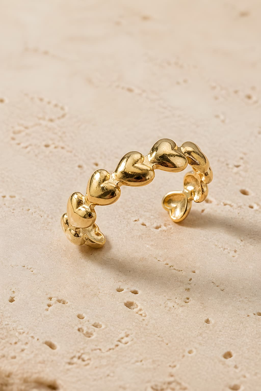 Gold Heart Eternity Ring