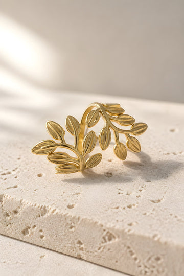 Gold Olive Leaf Ring